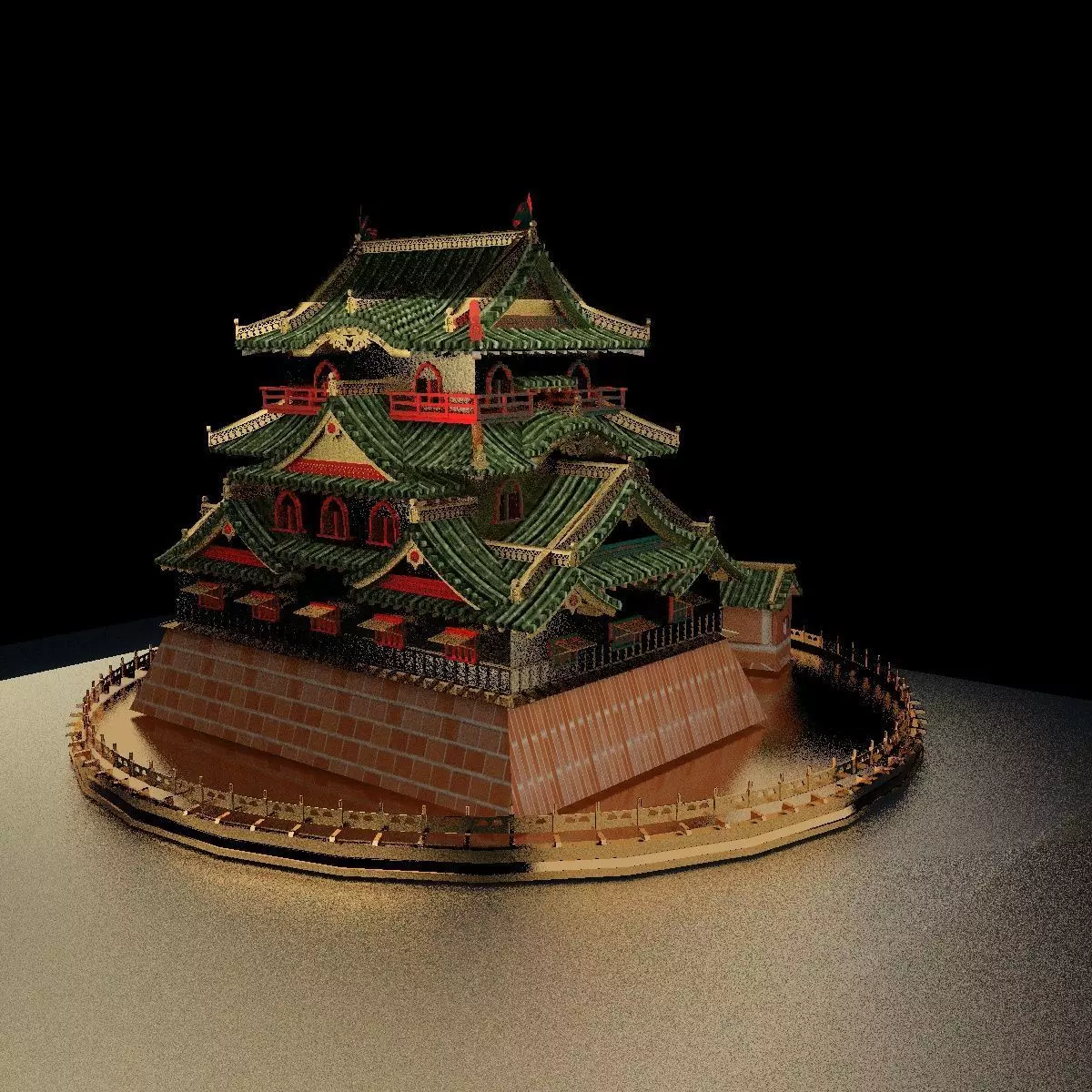 Chinese house 3D model