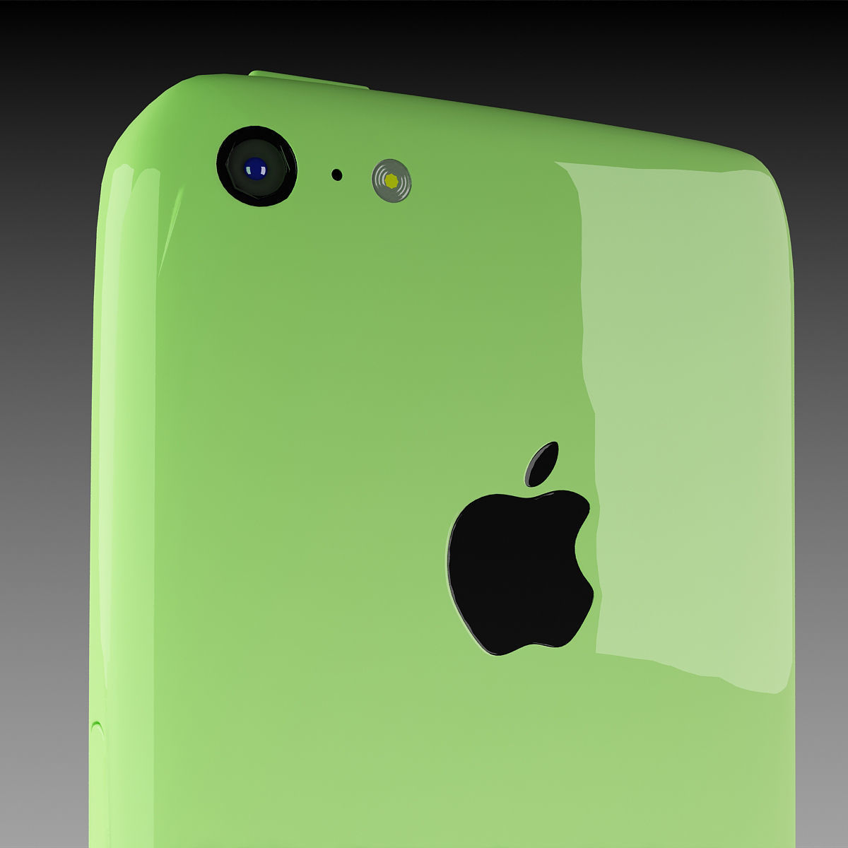 Apple iPhone 5c Green 3D model_9