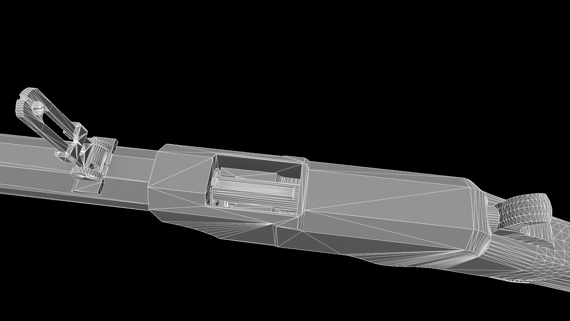 Henry Rifle 1860 Low-poly 3D model_28