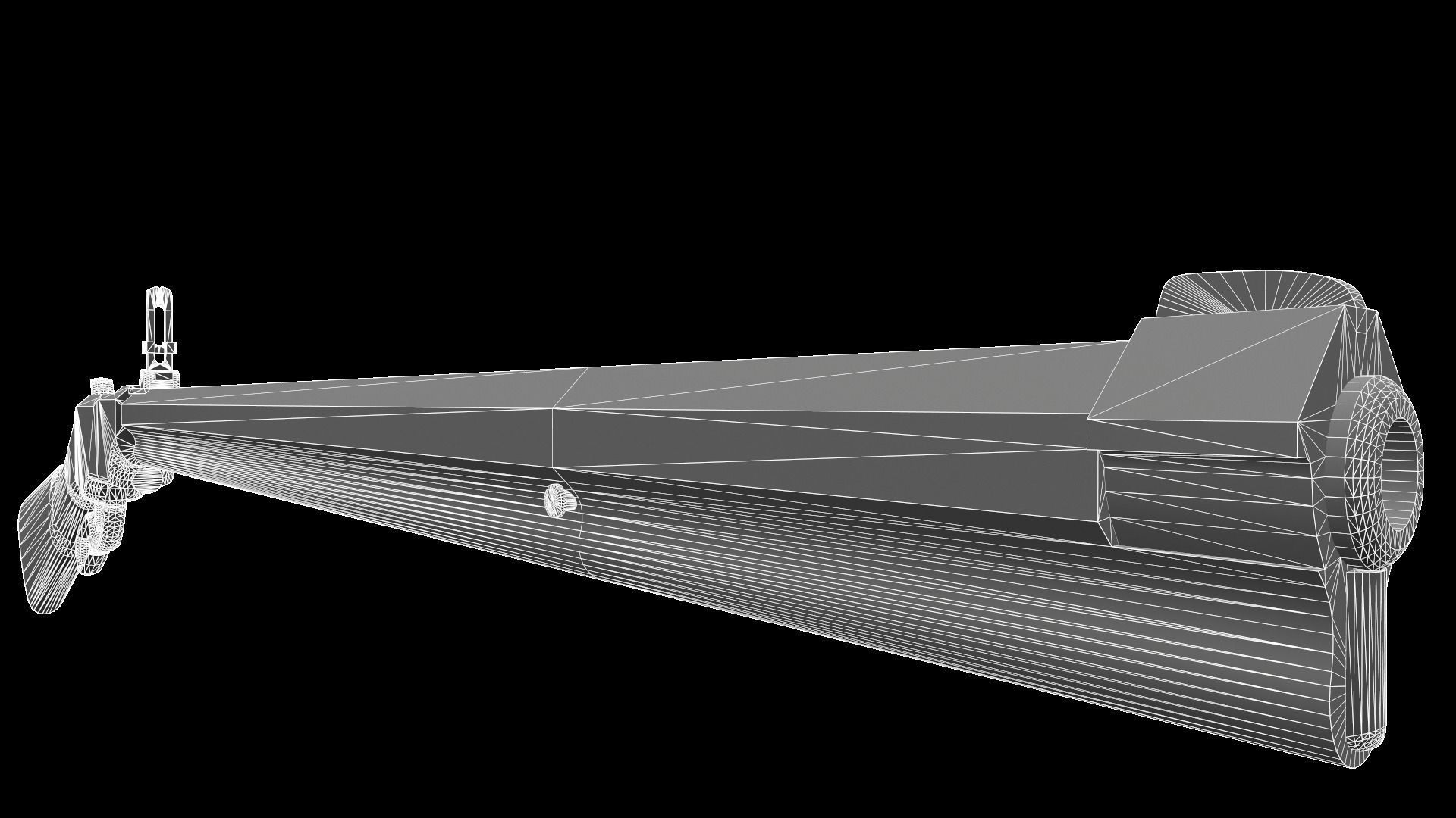 Henry Rifle 1860 Low-poly 3D model_30