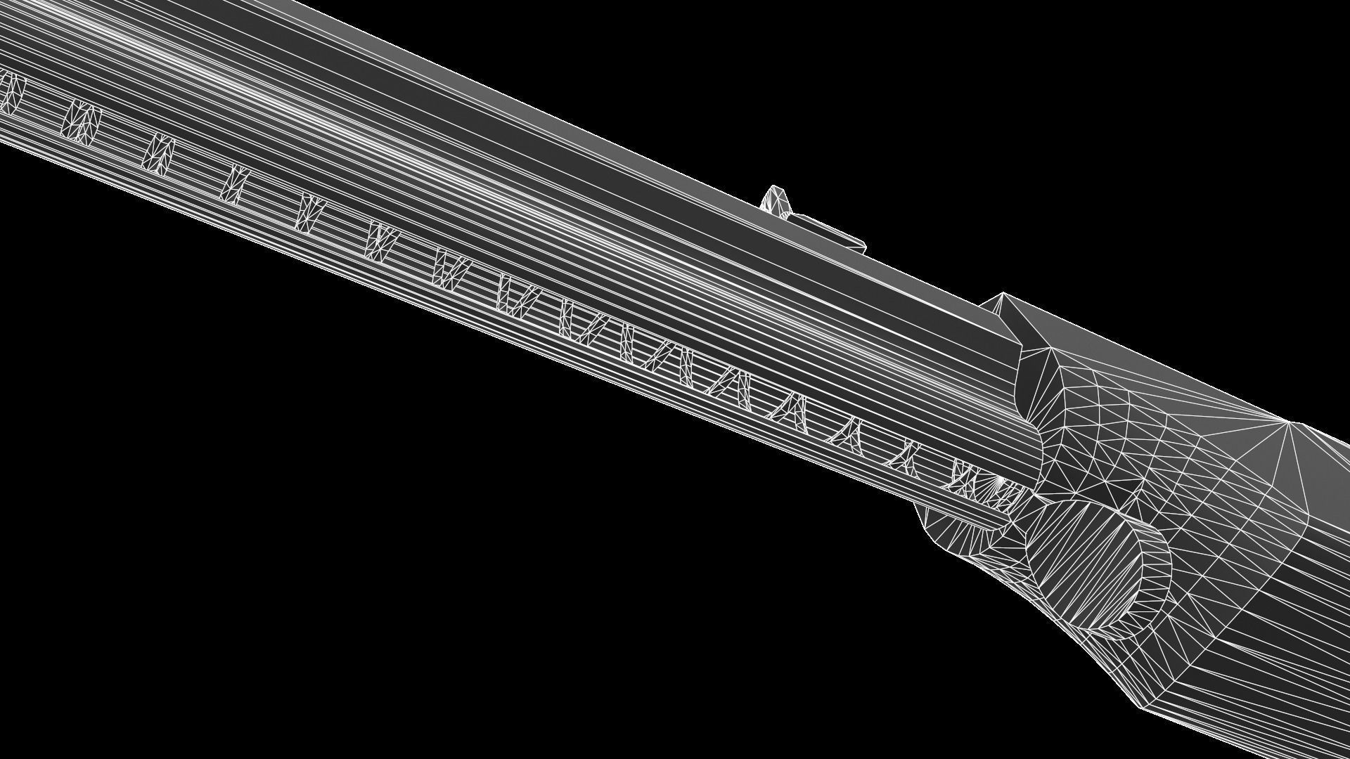 Henry Rifle 1860 Low-poly 3D model_29
