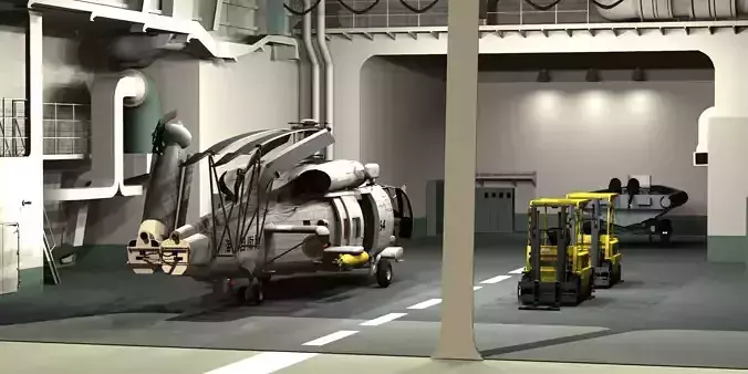 JMSDF Supply ship Mashu Hanger Set