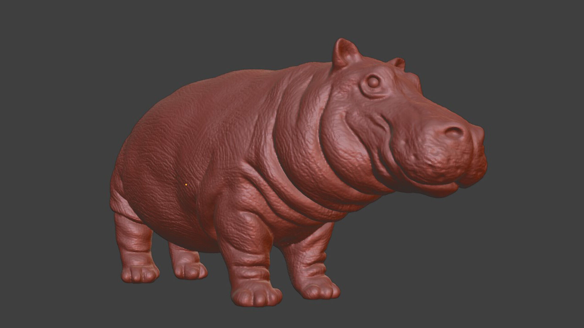Realistic Hippo Toy 3D print model_8