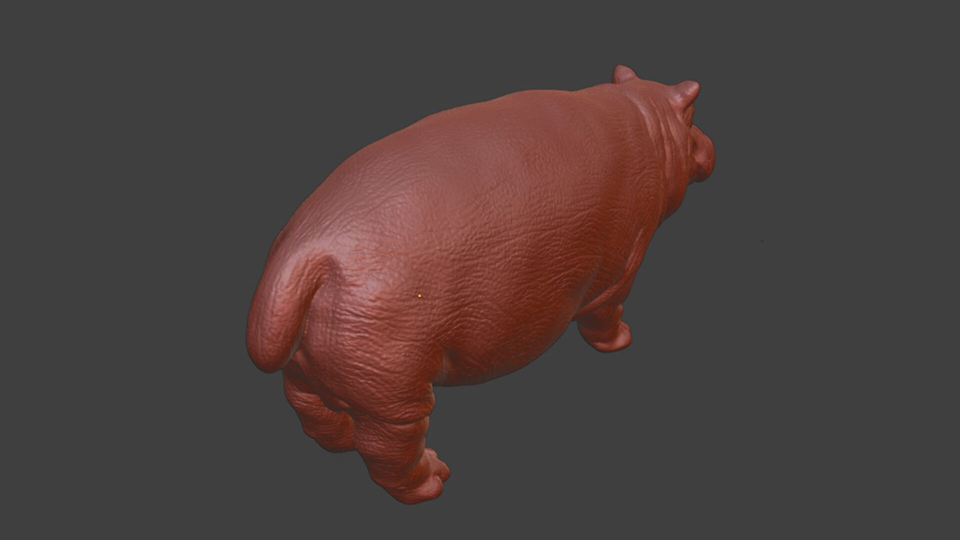 Realistic Hippo Toy 3D print model_9