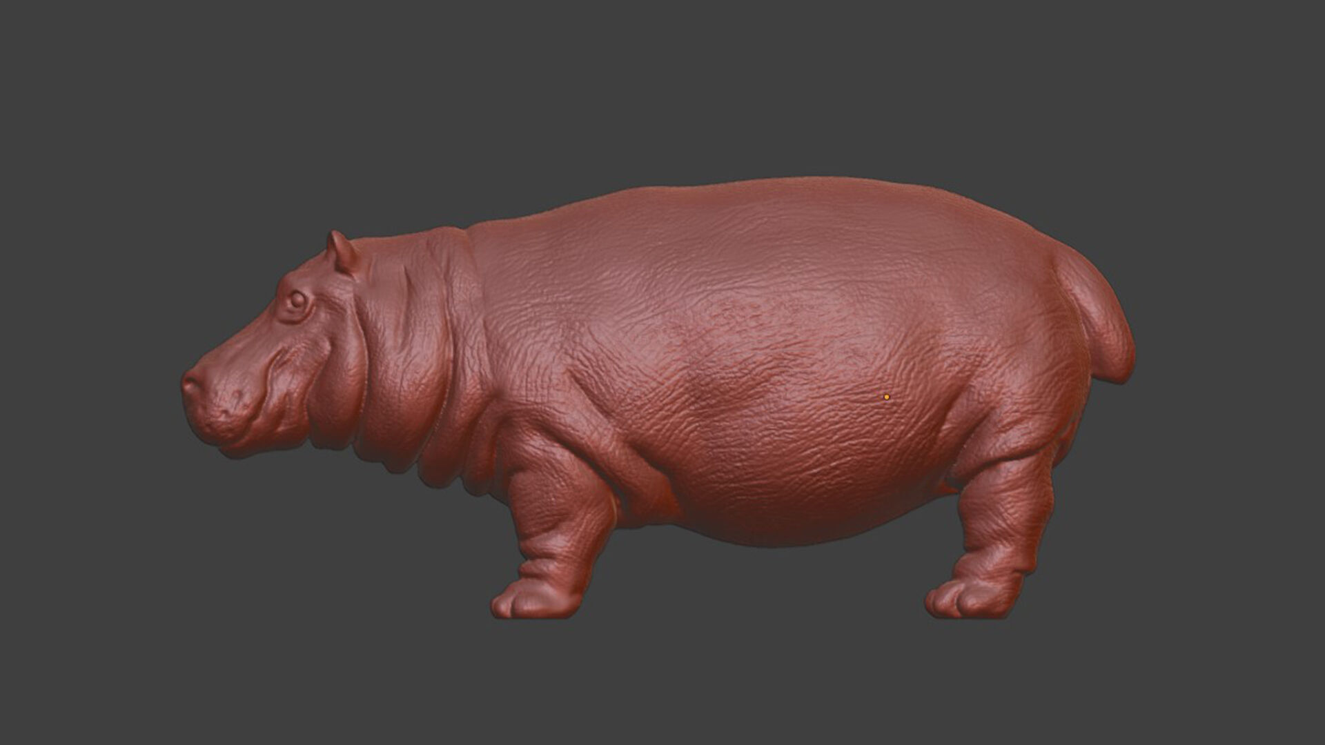 Realistic Hippo Toy 3D print model_6