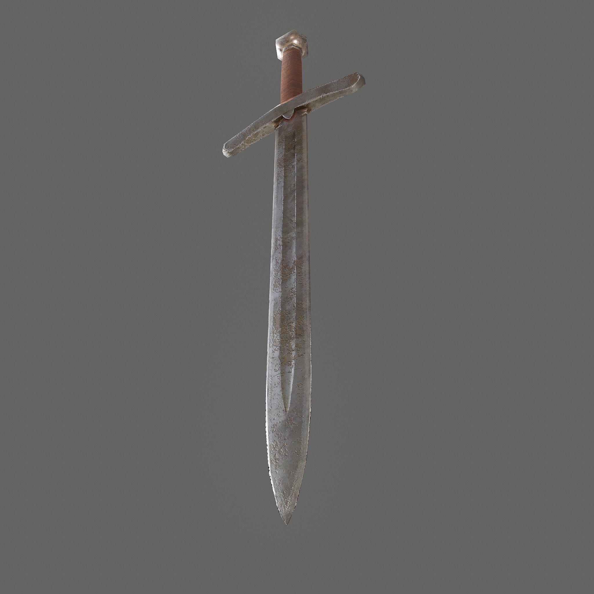 Worn Sword Free low-poly 3D model_30