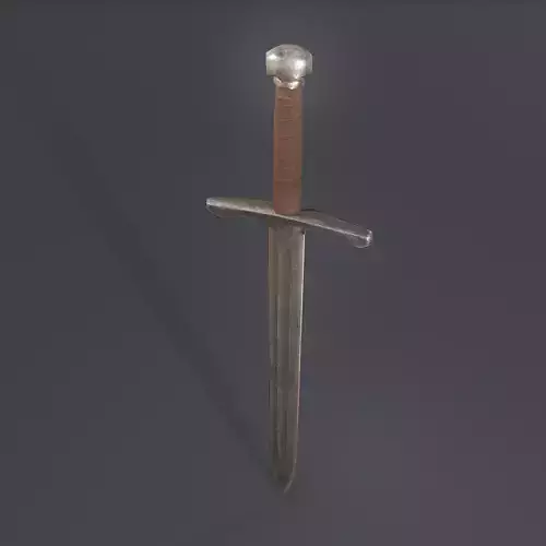 Worn Sword Free low-poly 3D model