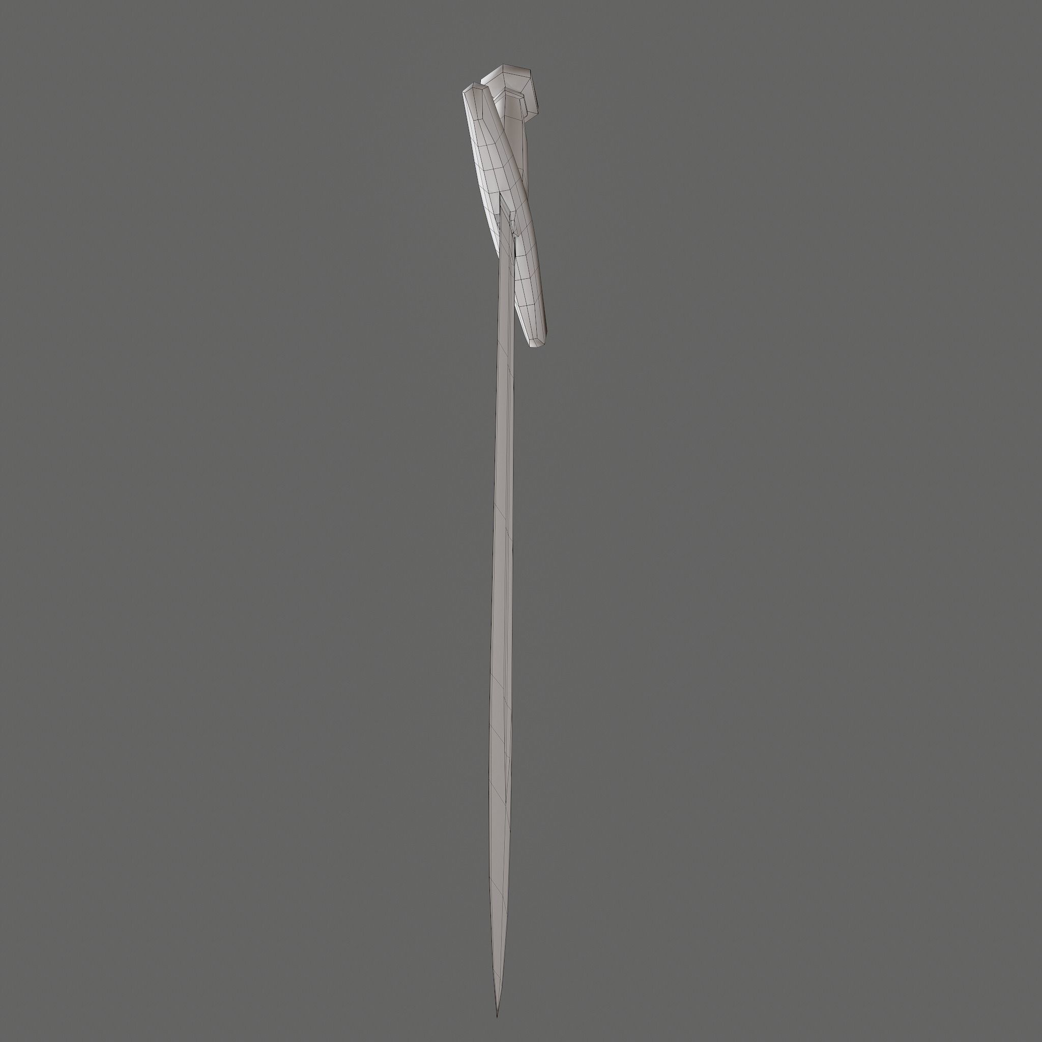 Worn Sword Free low-poly 3D model_36
