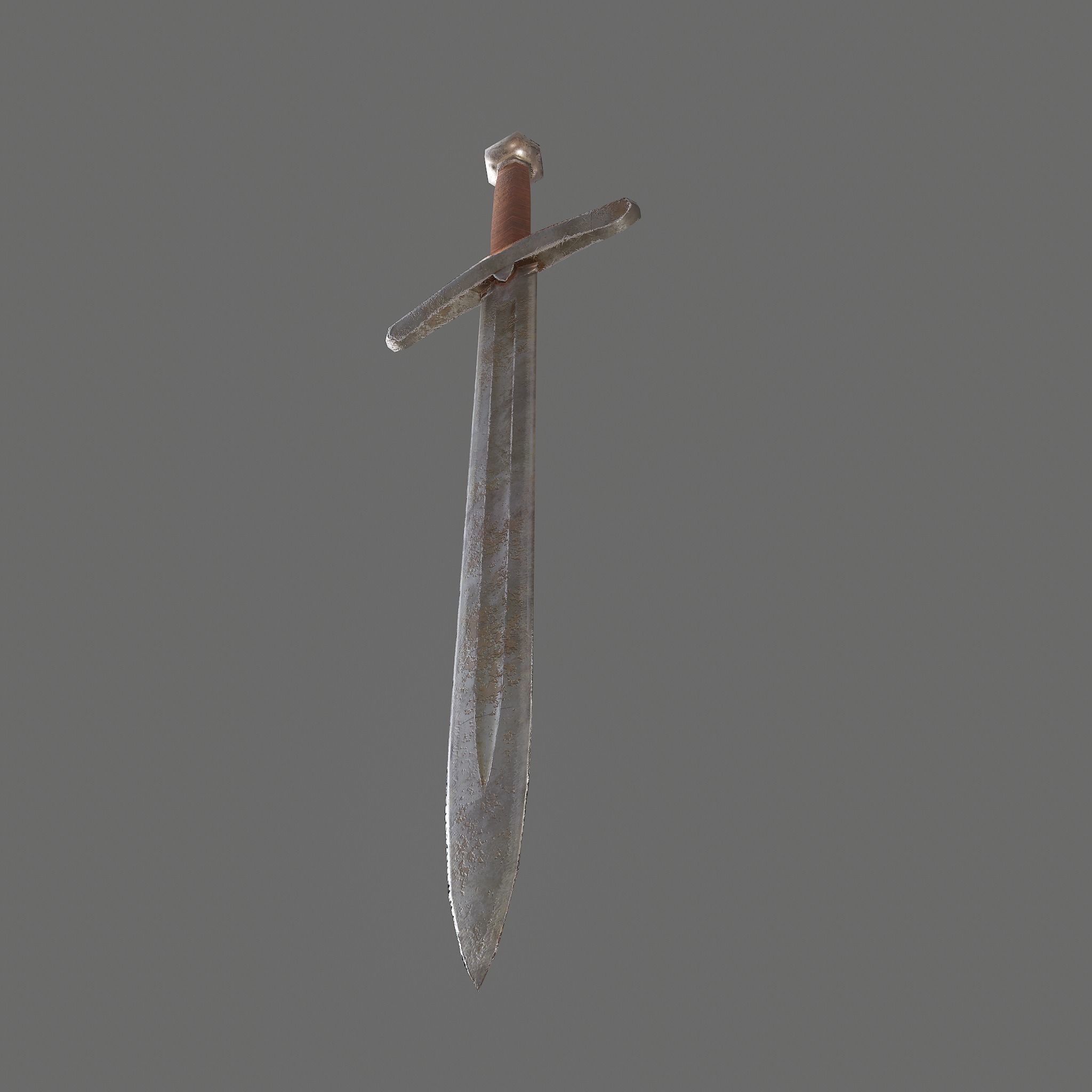 Worn Sword Free low-poly 3D model_20