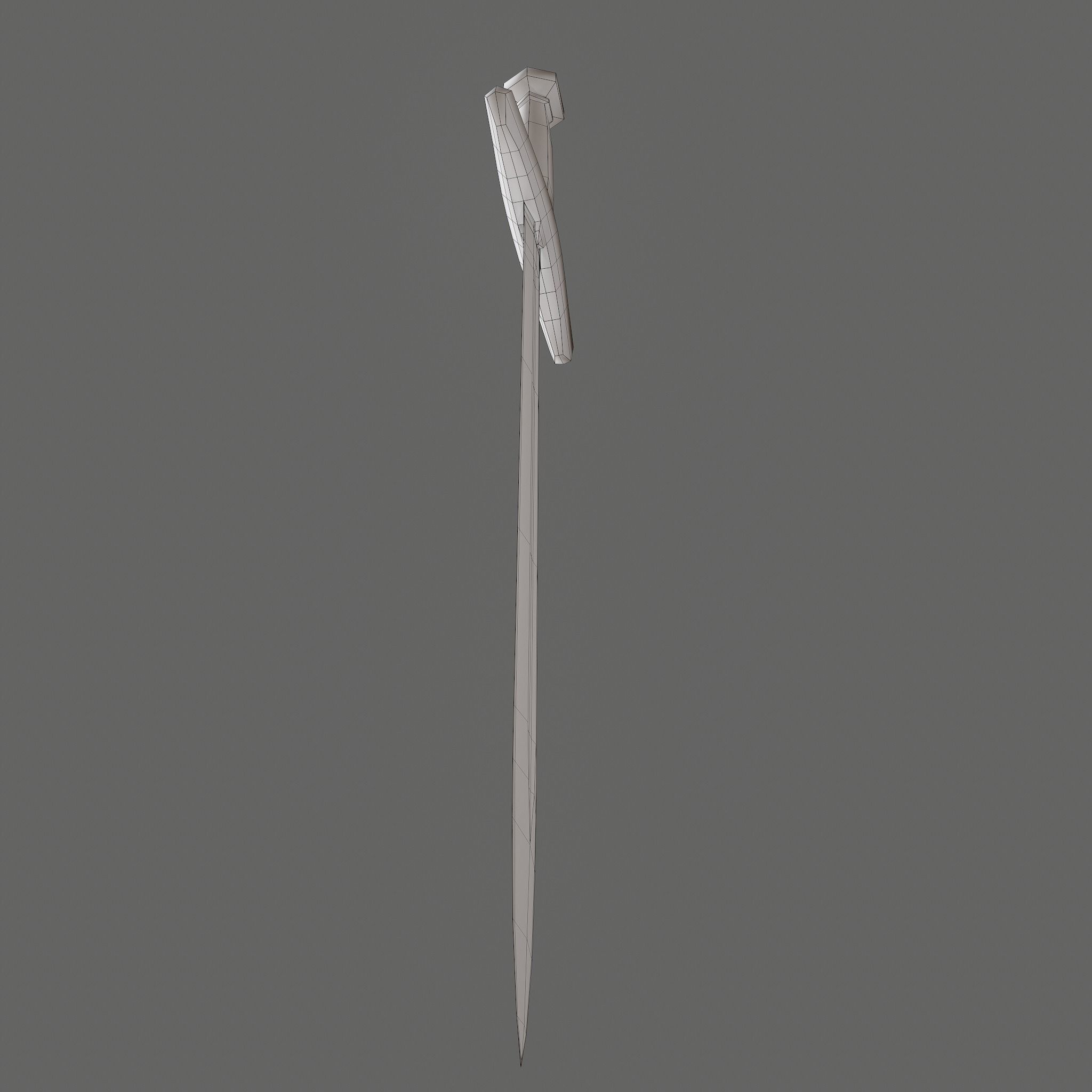Worn Sword Free low-poly 3D model_41