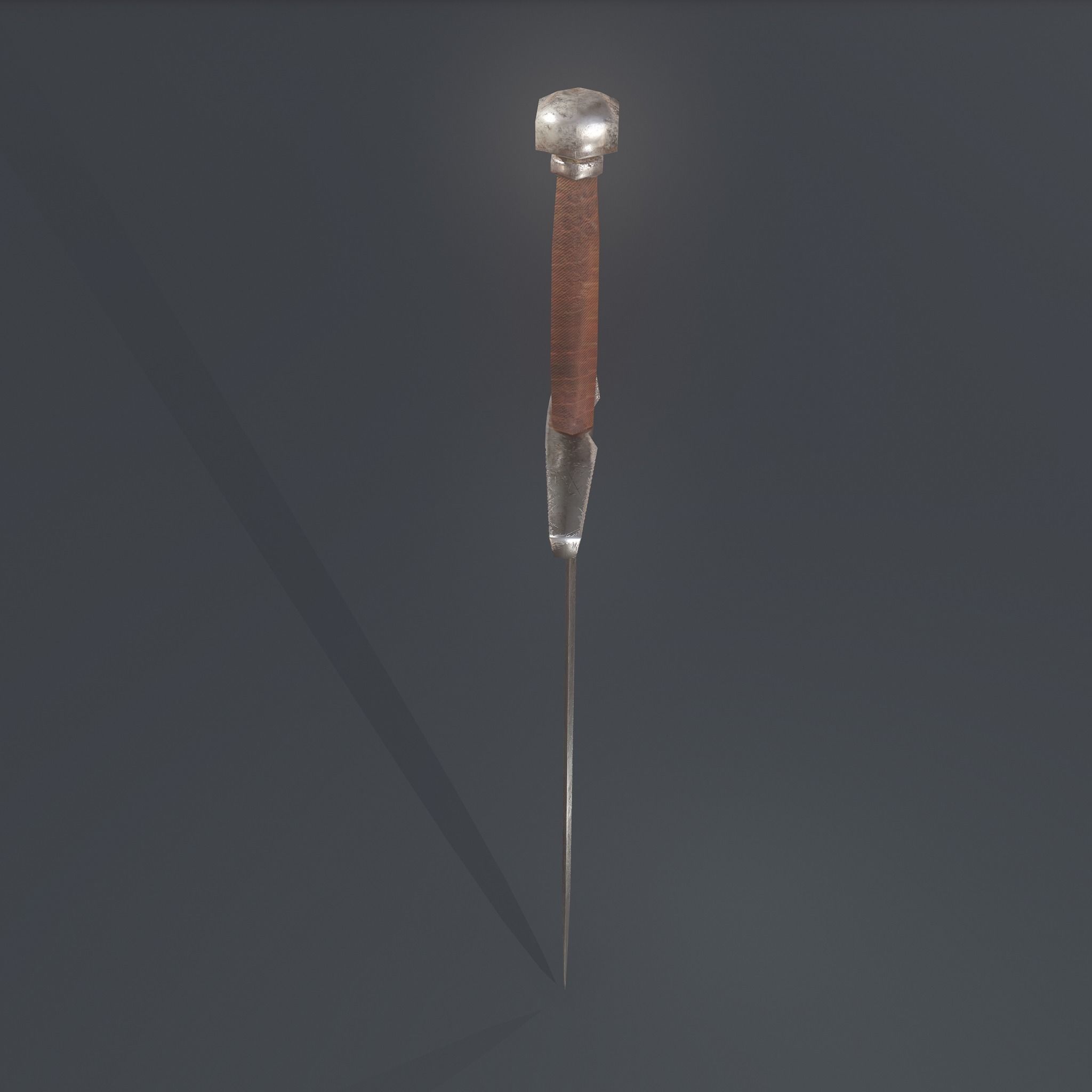 Worn Sword Free low-poly 3D model_9