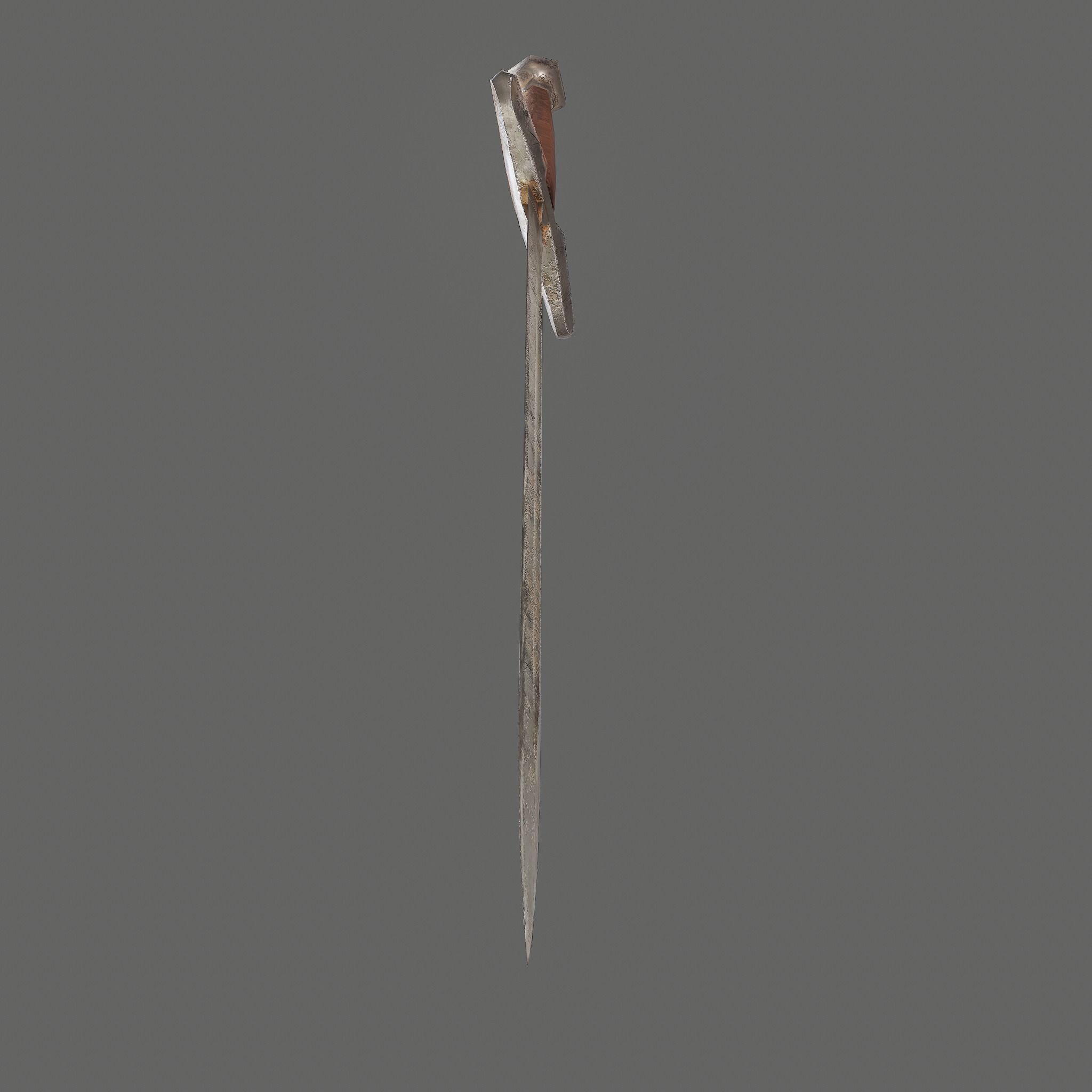 Worn Sword Free low-poly 3D model_28