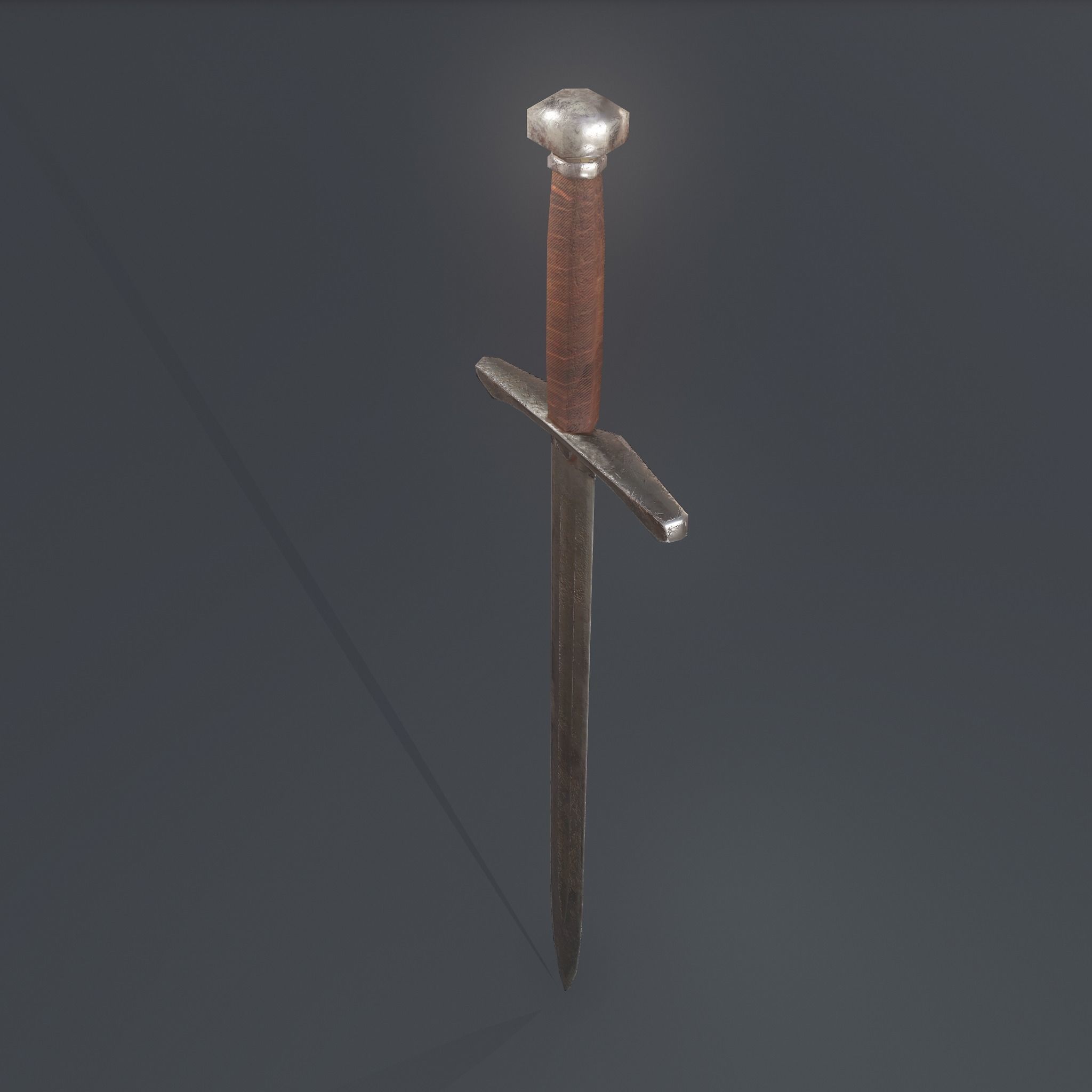 Worn Sword Free low-poly 3D model_10