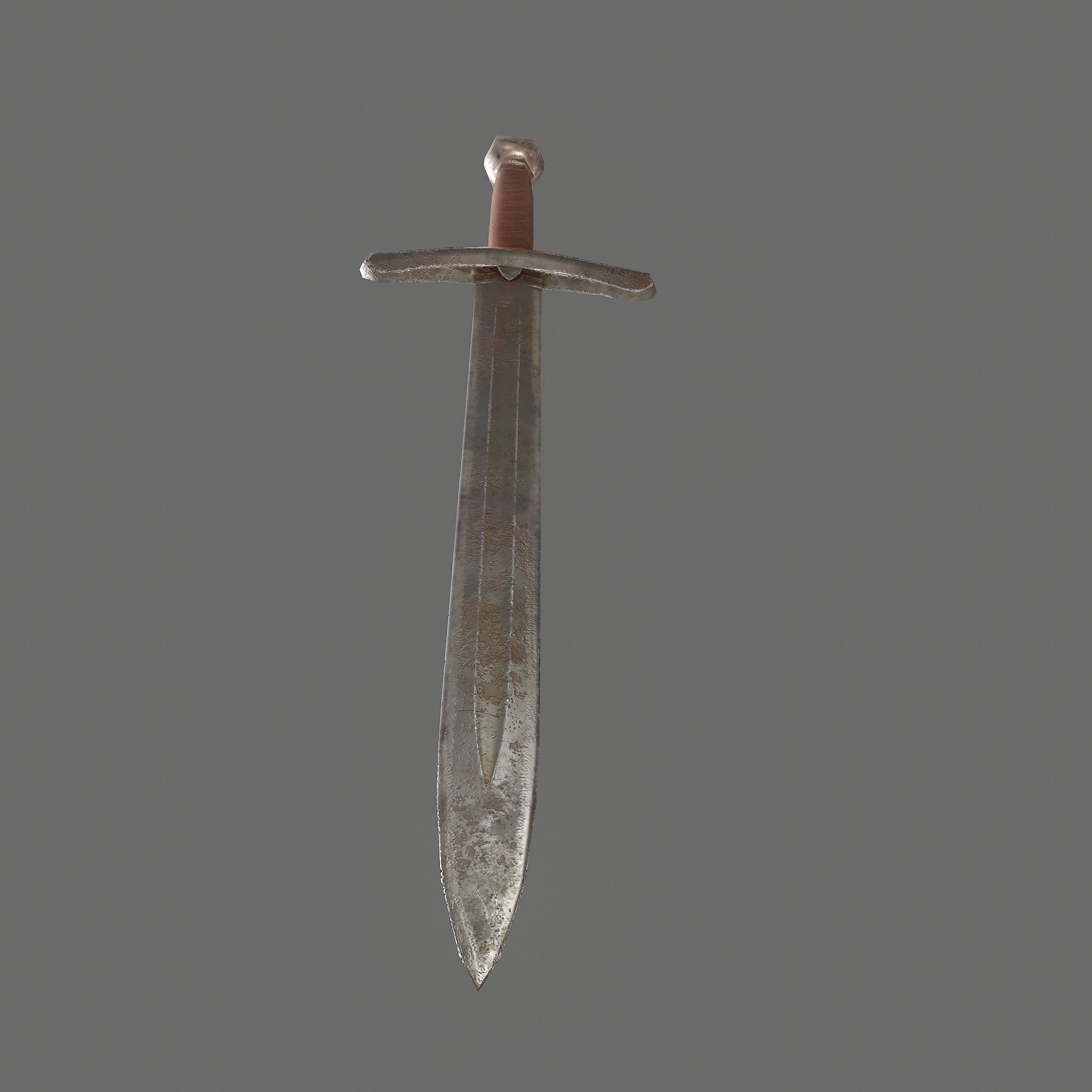 Worn Sword Free low-poly 3D model_21