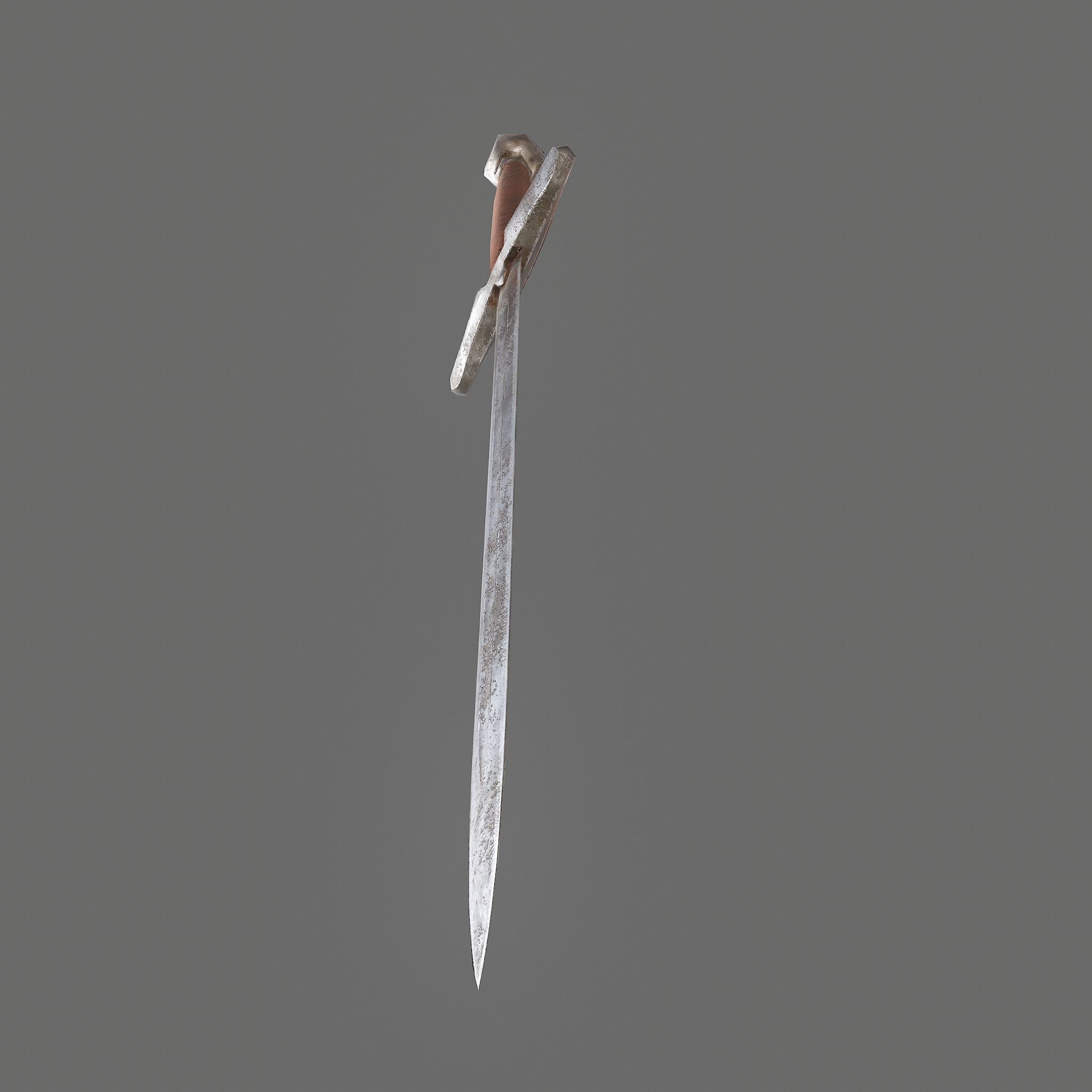 Worn Sword Free low-poly 3D model_24