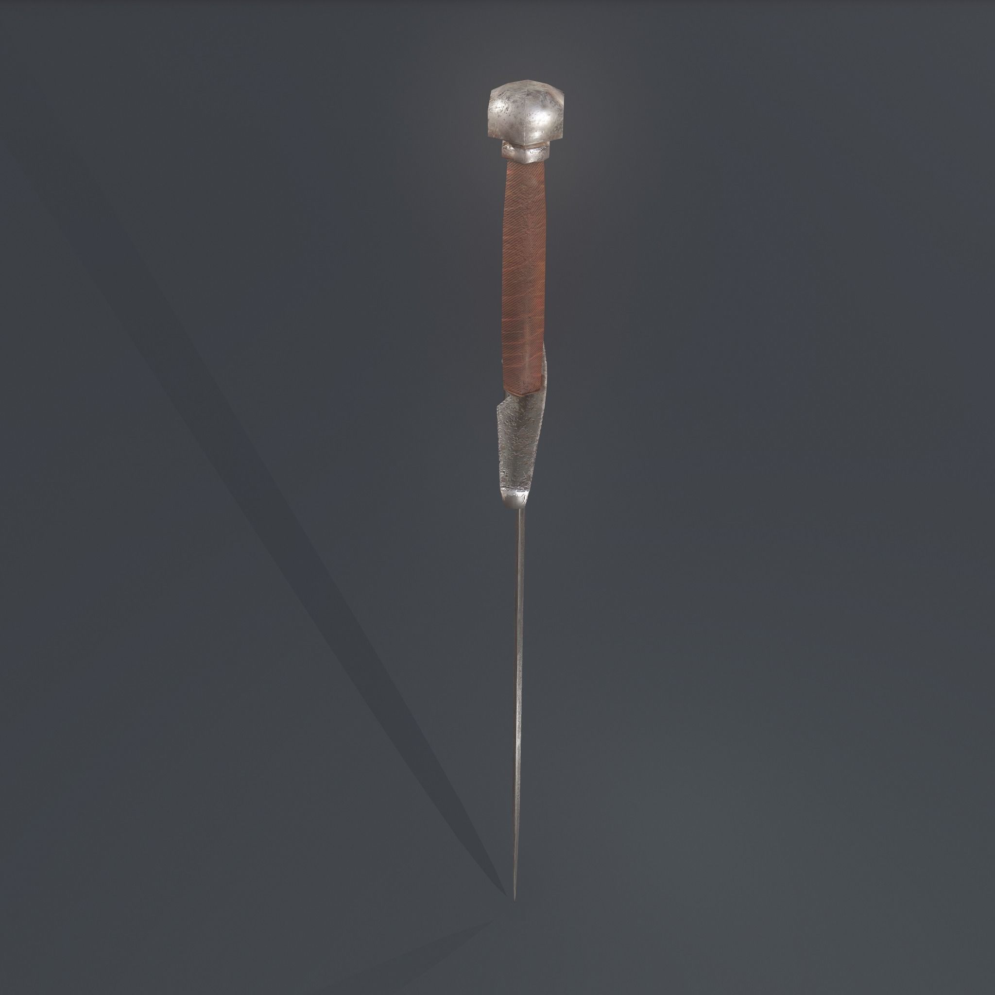 Worn Sword Free low-poly 3D model_4