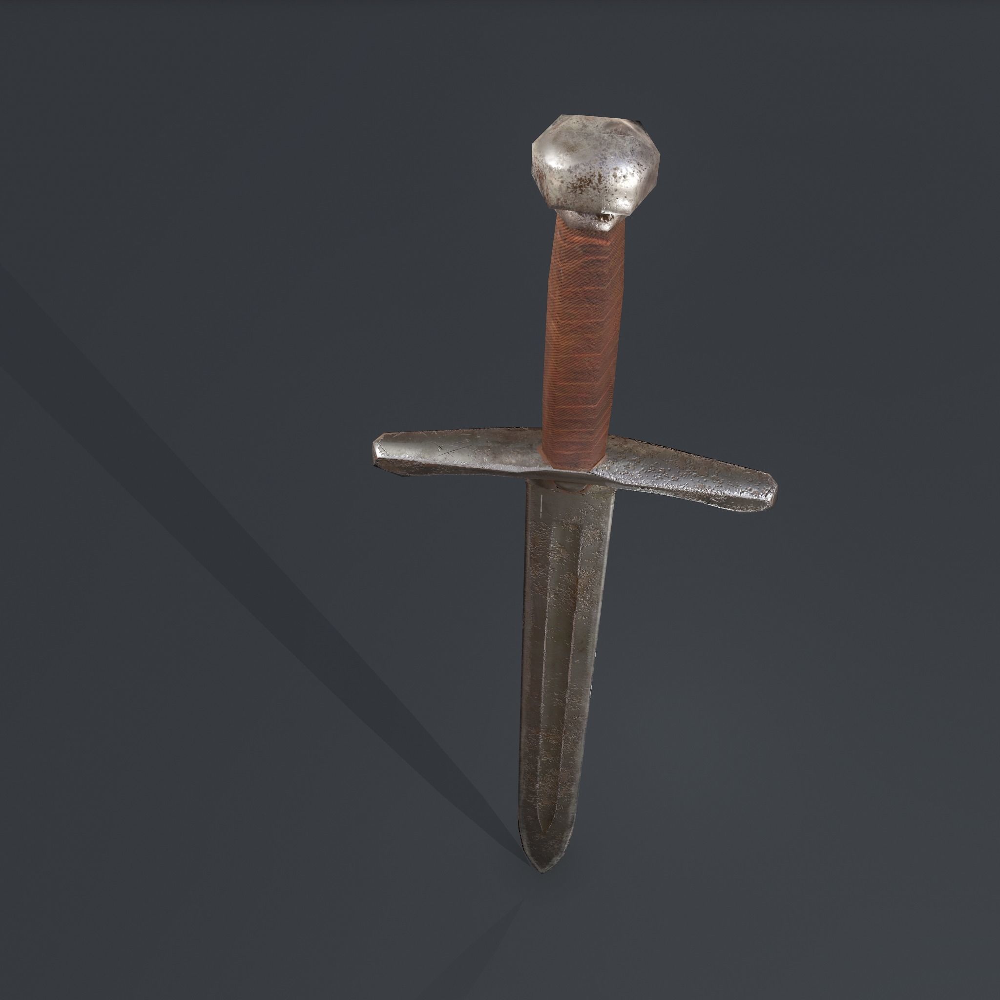 Worn Sword Free low-poly 3D model_15