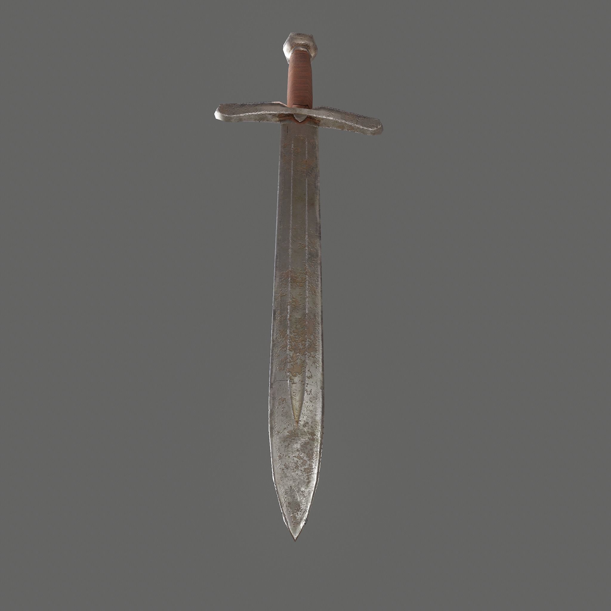 Worn Sword Free low-poly 3D model_26