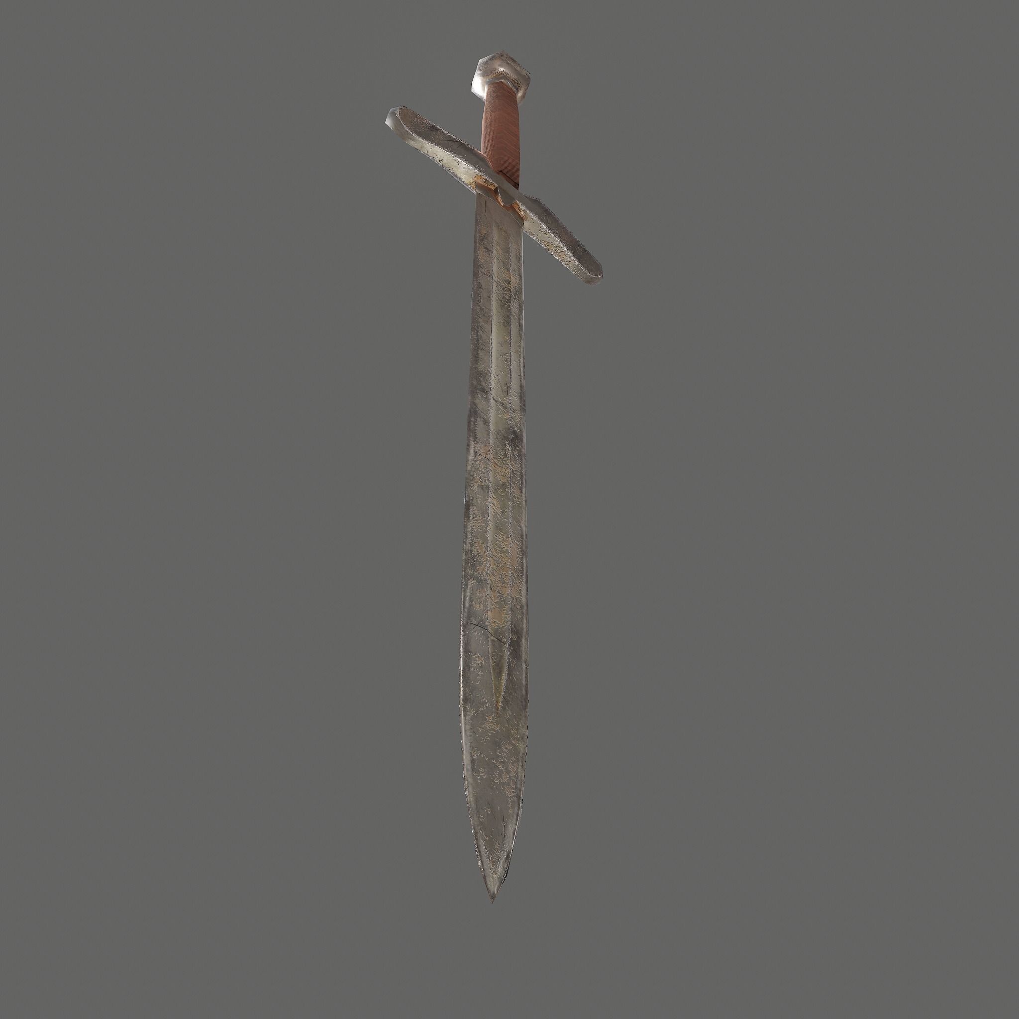 Worn Sword Free low-poly 3D model_27