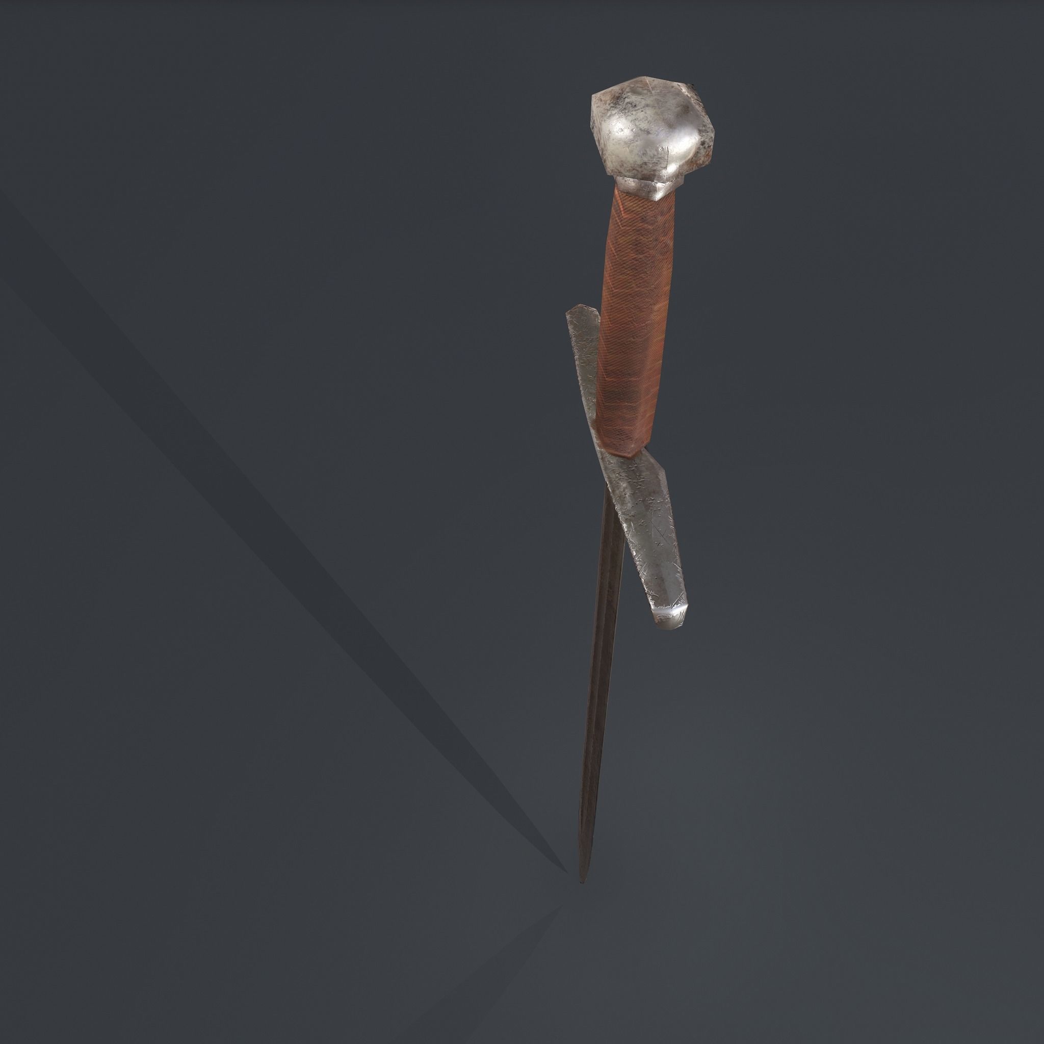 Worn Sword Free low-poly 3D model_18