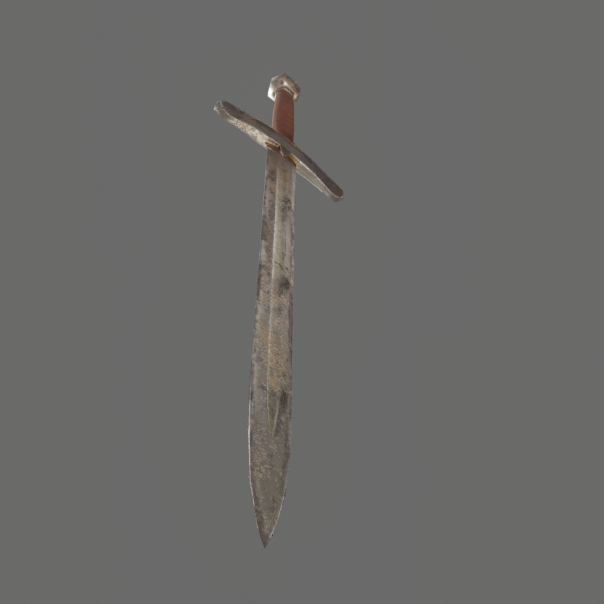 Worn Sword Free low-poly 3D model_22