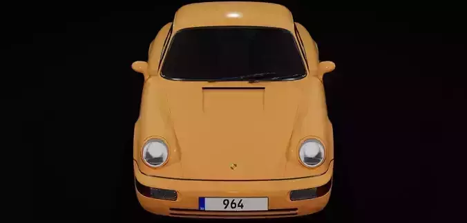 Porsche 911 964 Low-poly 3D model