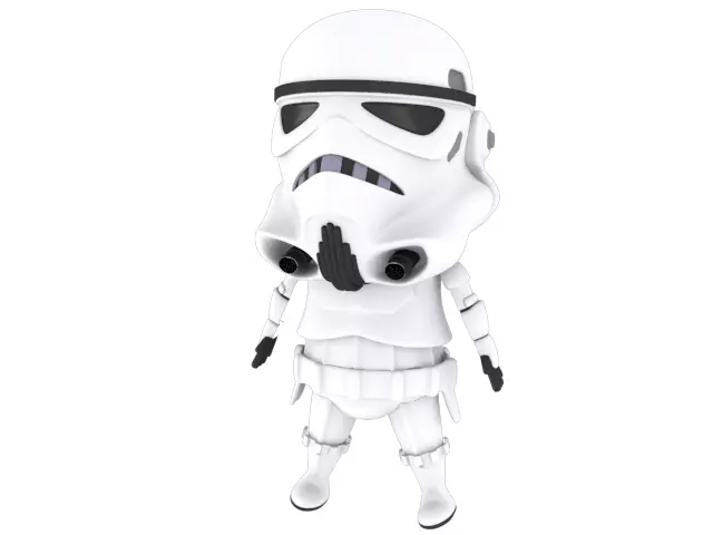 storm trooper sd character 3dsmax 3D model