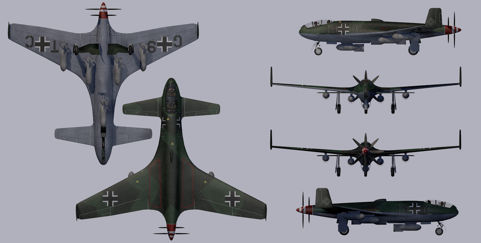 Henschel Hs-P-87 3D model_12