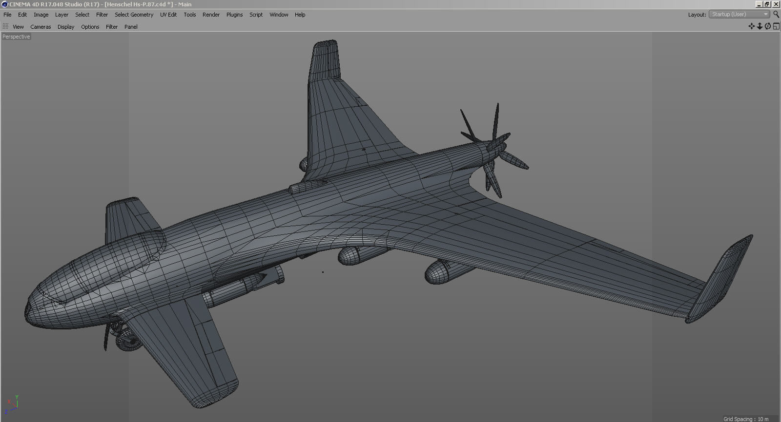 Henschel Hs-P-87 3D model_13