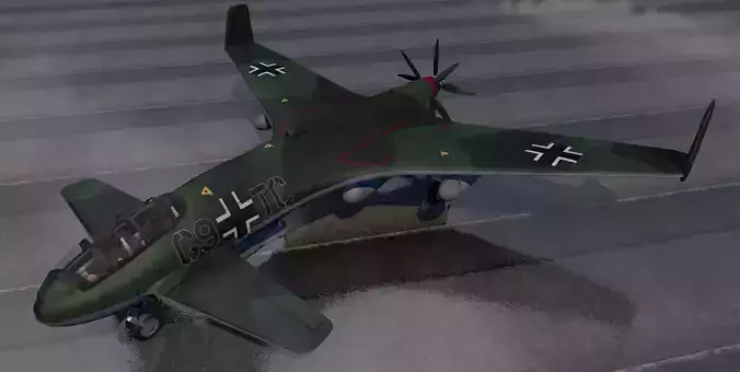 Henschel Hs-P-87 3D model