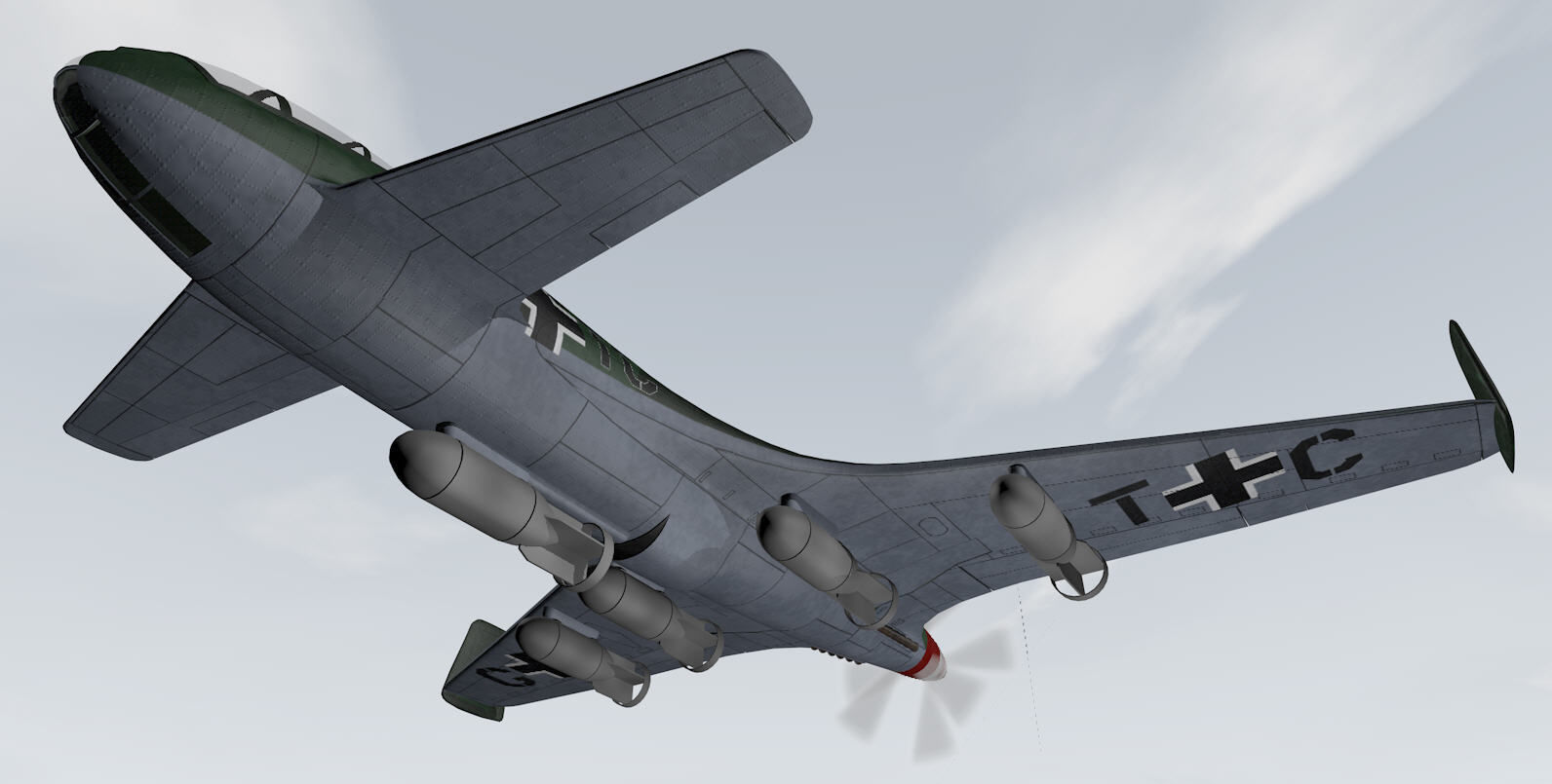 Henschel Hs-P-87 3D model_10