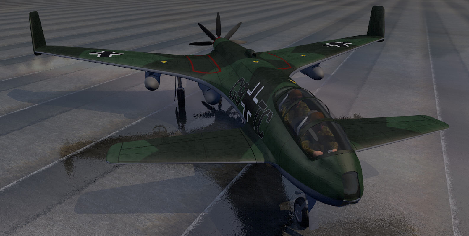 Henschel Hs-P-87 3D model_6