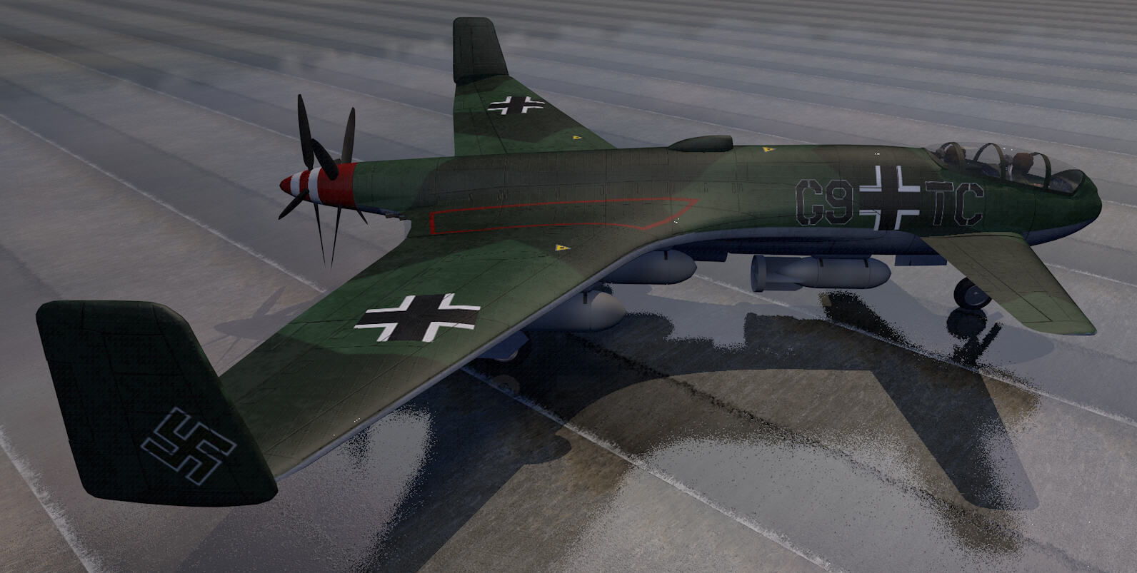 Henschel Hs-P-87 3D model_2