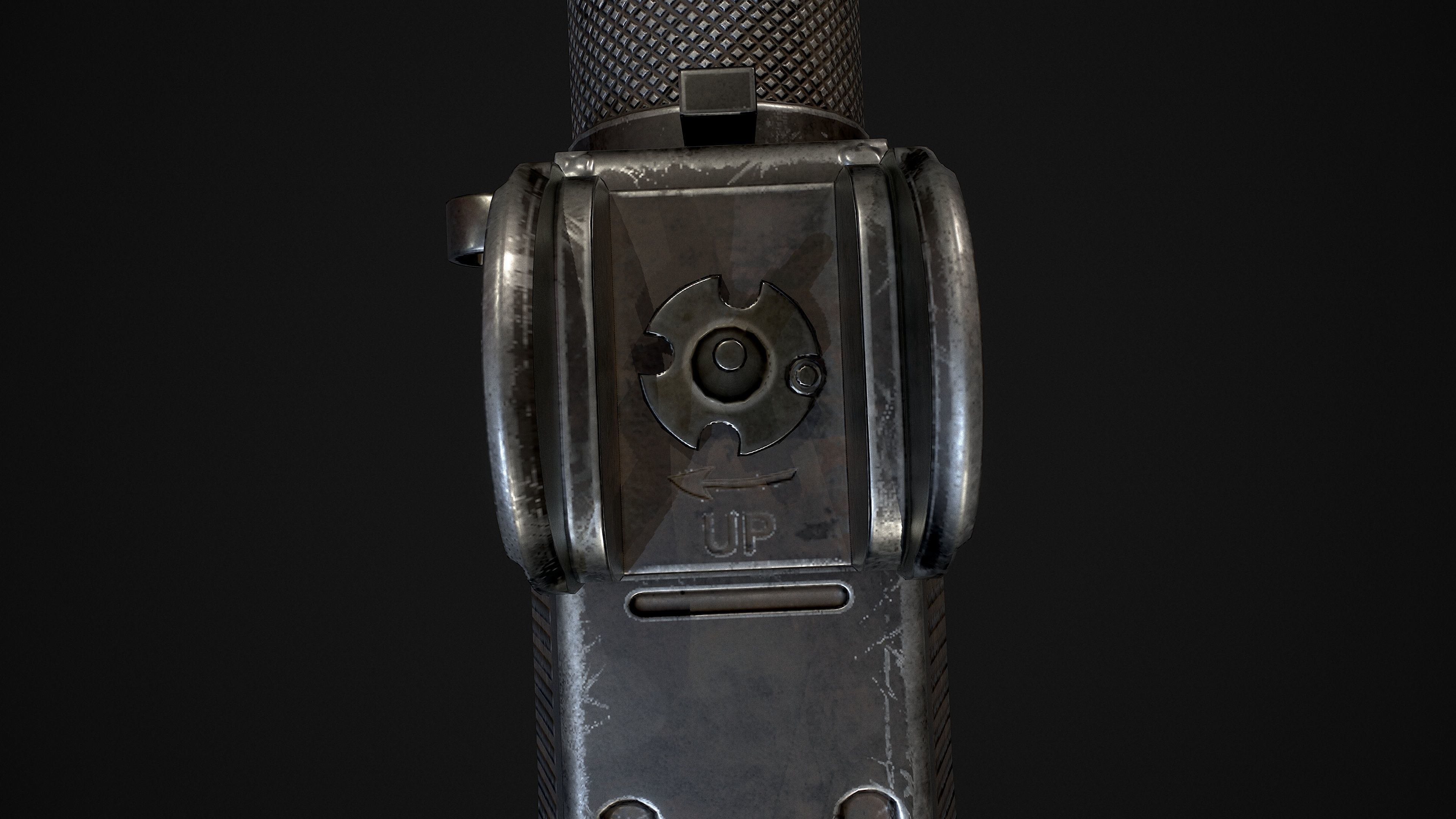 Mini UZI Low-poly 3D model_27