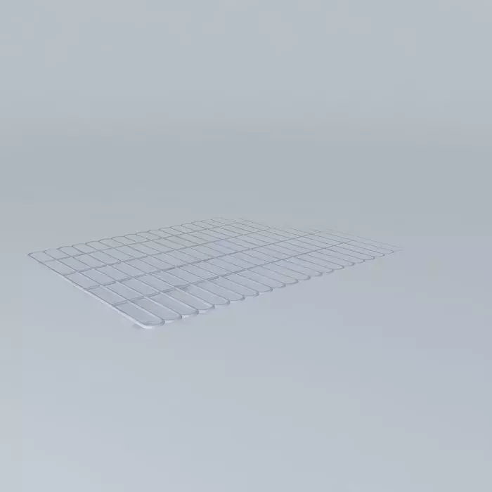 Open Metal Rack or shelf 3D model_0