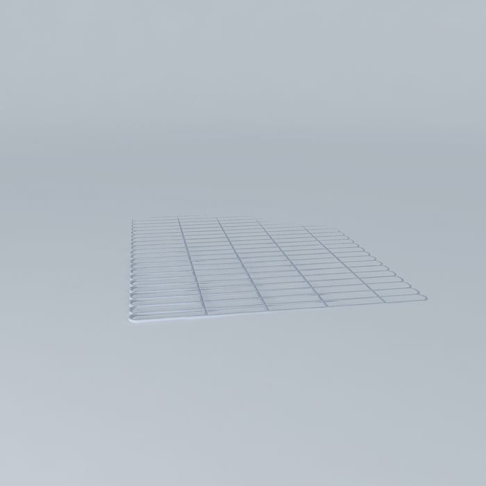 Open Metal Rack or shelf 3D model_2