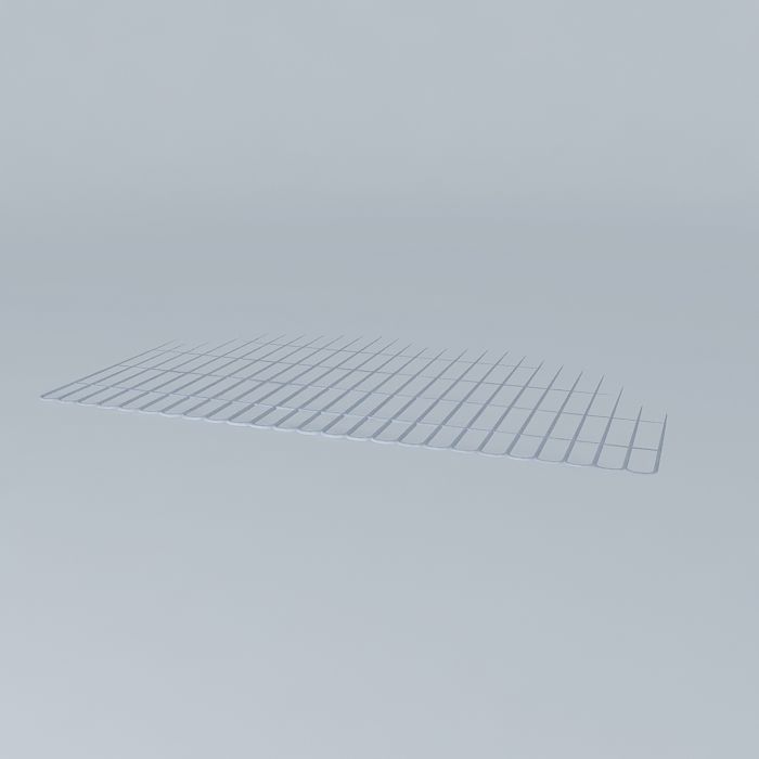 Open Metal Rack or shelf 3D model_1