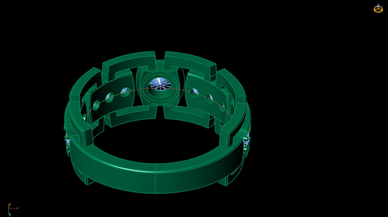 Ring R 0016 3D print model_13