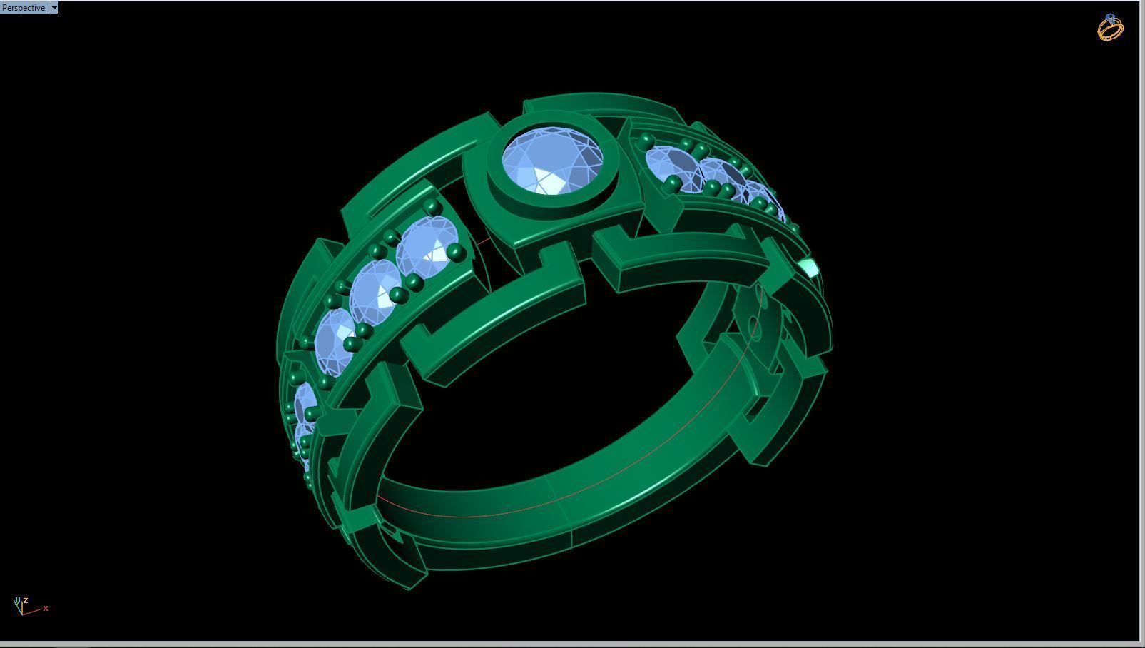 Ring R 0016 3D print model_11