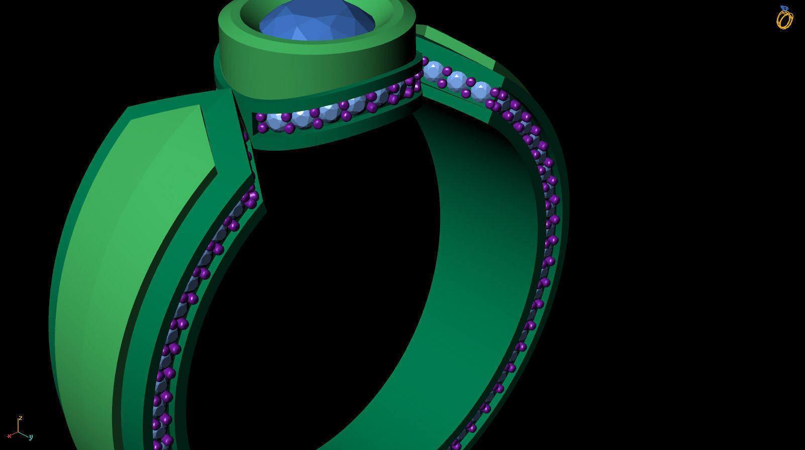 Ring R 0020 3D print model_4