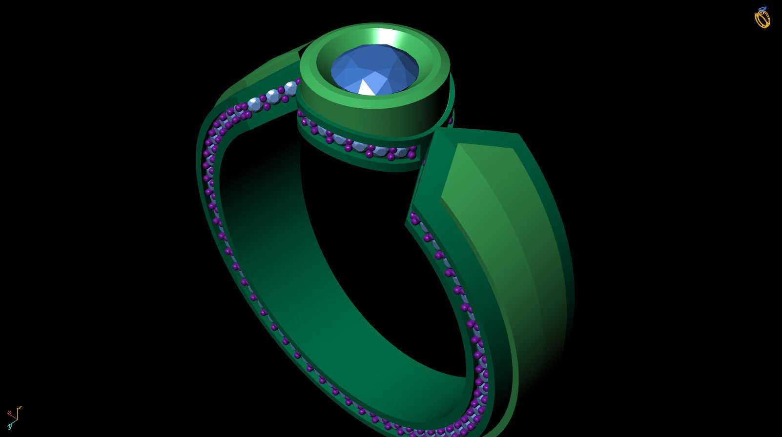 Ring R 0020 3D print model_13