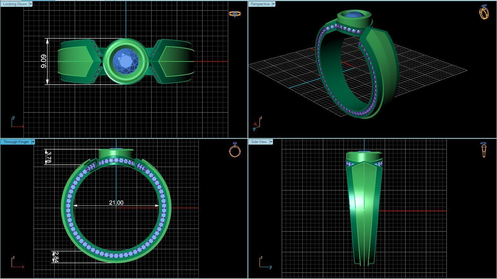 Ring R 0020 3D print model_8