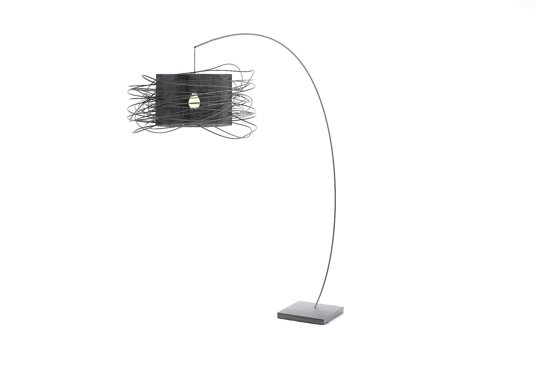 Evolve design floor lamp 3D model_1