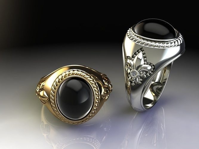 European Pattern ring 3D print model