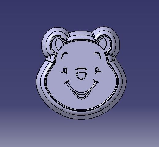 bear small bow for 3dprinting 3D model_8