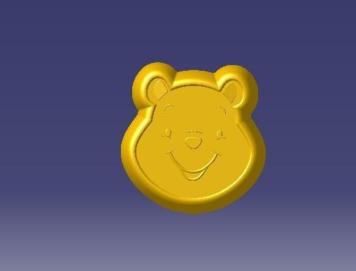 bear small bow for 3dprinting 3D model_9