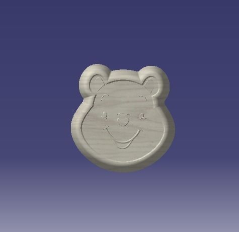 bear small bow for 3dprinting 3D model_2
