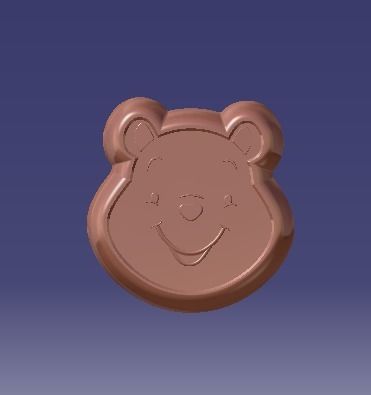 bear small bow for 3dprinting 3D model_12
