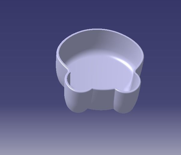 bear small bow for 3dprinting 3D model_6