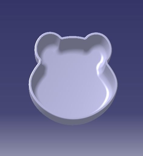 bear small bow for 3dprinting 3D model_3